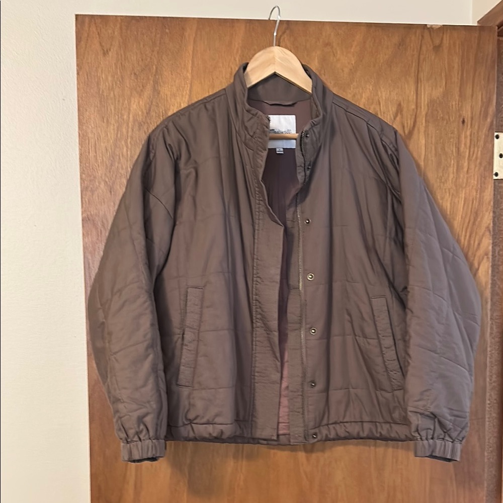 Madewell | Women Weathered Taupe Bremen Bomber Jacket